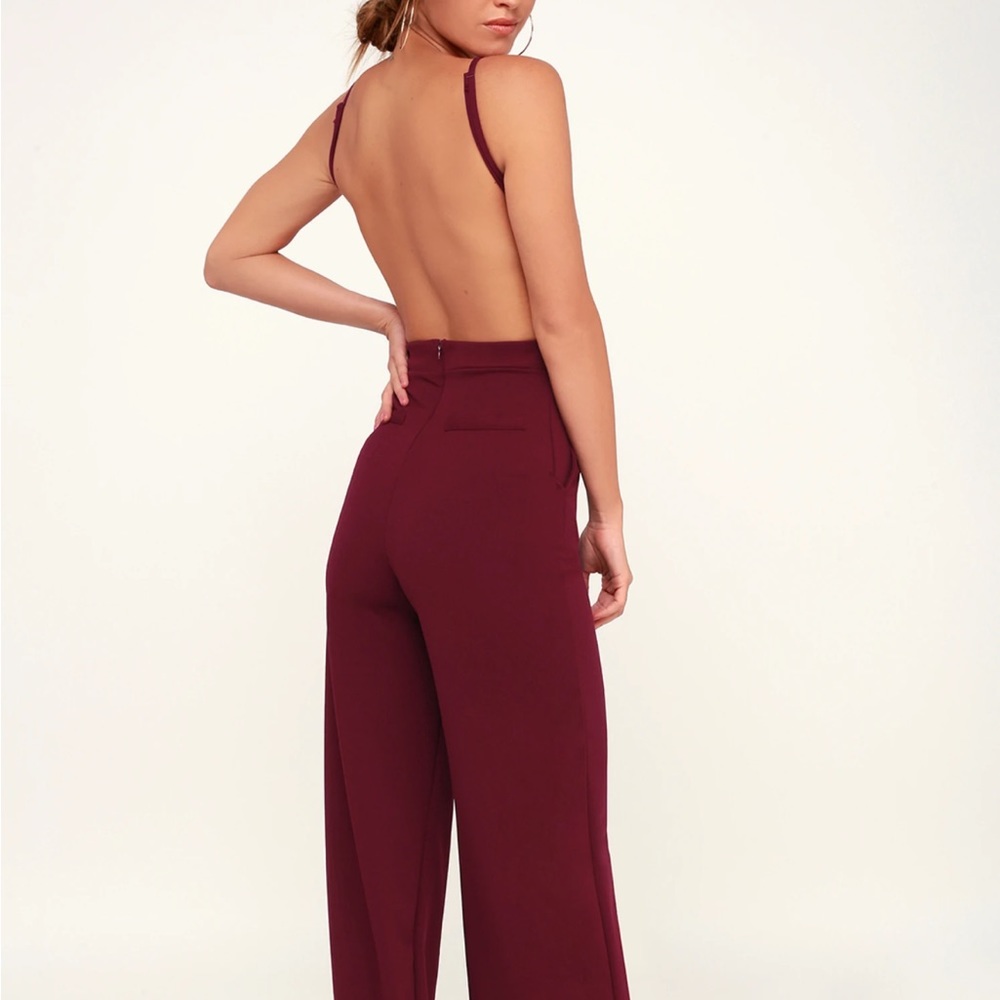Maroon jumpsuit - Picture 3 of 3
